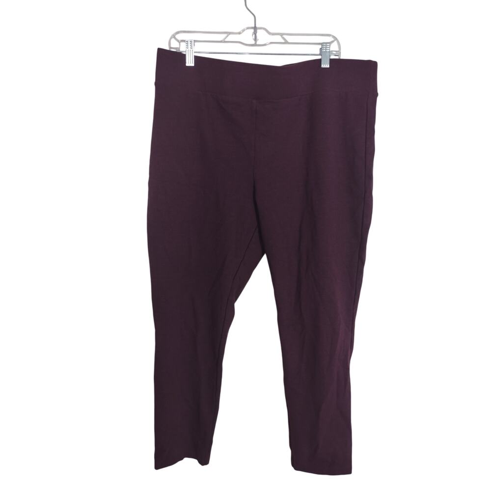 NWOT Ann Taylor Loft Burgundy Leggings XXL Casual Basic